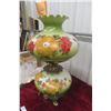 Image 7 : Hand-Painted Victorian-Style Parlor Table Top Hurricane Lamp