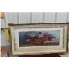 Image 1 : Framed Peti Point Picture, Approx. 22" x 41"