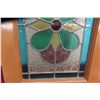 Image 5 : Stained Glass Window With Multicolor Panels, Approx. 14" x 19"