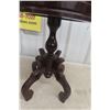 Image 3 : Marble-Top Stand, Approx. 19" High With 14" Diameter Top