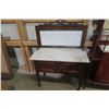 Image 1 : Marble-Top Wash Stand, Approx. 47" x 36" x 18"