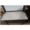 Image 4 : Marble-Top Wash Stand, Approx. 47" x 36" x 18"