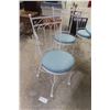 Image 4 : Bistro Table With Four Iron Chairs, Table Approx. 29" High And 26" Across
