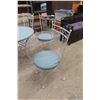 Image 7 : Bistro Table With Four Iron Chairs, Table Approx. 29" High And 26" Across