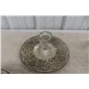 Image 6 : Glass w/ Silver Inlay, Trays, Bowls, Candelier, and More