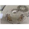 Image 8 : Glass w/ Silver Inlay, Trays, Bowls, Candelier, and More