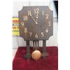 Image 1 : Antique Oak Arts And Crafts Style Wall Clock