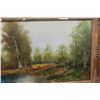 Image 4 : Signed Canvas Painting, Approx. 54" x 30"