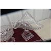 Image 3 : Crystal And Cut Glass Candy Dish, Decanter, and More