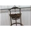 Image 3 : Hanging Aladdin Lamp Frame With Mercury Reflector And Brass Oil Lamp