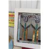 Image 7 : Stained Glass Window With Multicolor Panels, Not Great Condition