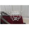 Image 8 : Four Hanging Wrought Iron Planters With One Wrought Iron Plant Stand