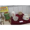Image 1 : Assorted Lamp Parts Including Shade And Globe