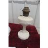 Image 2 : 2 x Aladdin Oil Lamp 1) With Lincoln Drape Pattern, No Chimneys