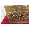 Image 3 : Four Brass Candliers With Ornate Brass Magazine Stand