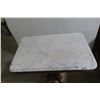 Image 2 : Eastlake Marble-Top Pedestal Stand, Approx. 30" x 23" x 15"