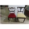 Image 1 : Two Antique Carved Back Chairs