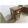 Image 2 : Wood Stand with Drawer and Cabinet 31" x 17" x 14"