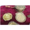 Image 5 : Decorative Brass And Iron Accessories Including Ashtray, Change Dish, Key Hanger and More!