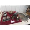Image 1 : Silver Tea Pot, Coffee Pot, Tray, Creamer, And Sugar