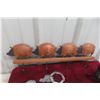 Image 3 : 5 Wind Charms - Pigs, Cats, Owls, Unicorn. Cast Dog Door Stop, Piggy Coat Rack