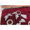 Image 4 : 5 Wind Charms - Pigs, Cats, Owls, Unicorn. Cast Dog Door Stop, Piggy Coat Rack