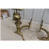 Image 5 : Fireplace Tool Set With Brass Cannon Ball And Irons