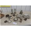 Image 1 : Silverware, Candlier, Plates, Napkin Rings, Serving Dish