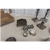 Image 3 : Silverware, Candlier, Plates, Napkin Rings, Serving Dish
