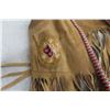Image 3 : Lealther Beaded First Nation Vest, Fox Tail Keychain, and More