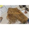 Image 6 : Lealther Beaded First Nation Vest, Fox Tail Keychain, and More