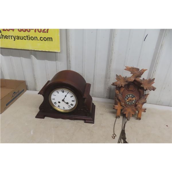 Harrod Mantel Clock With Cuckoo Clock