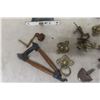 Image 2 : Assorted Antique Clock Weights, Pendulum Parts & Hardware