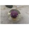 Image 5 : Portable Tri-Fold Mirror With Thistle Paperweight And Costume Jewelry, And More
