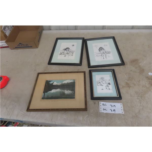 Framed Artwork - Signed And Hand-Drawn Signs, And More