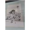 Image 5 : Framed Artwork - Signed And Hand-Drawn Signs, And More