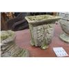 Image 5 : Four Cement Planters, Two Clean And Two With Minor Chips