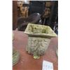 Image 6 : Four Cement Planters, Two Clean And Two With Minor Chips