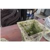 Image 7 : Four Cement Planters, Two Clean And Two With Minor Chips