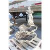 Image 2 : Cement Fountain With Angel Figure, Approx. 46" Tall