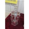 Image 2 : Two Crystal Glass Candlesticks With Prisms, Approx. 10" Tall