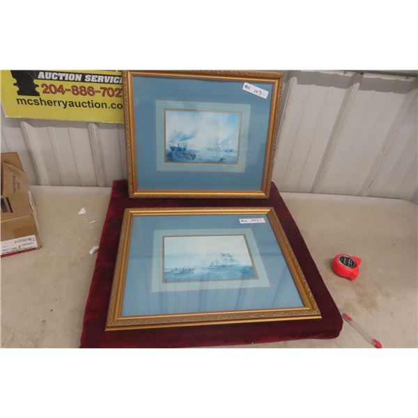 Two Framed Prints, Approx. 17" x 20"