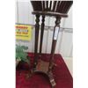 Image 4 : Walnut Fern Stand, Approx. 32" High With 16" Diameter Top