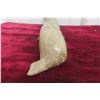 Image 4 : Serpentine Stone Walrus With Tusks, Signed E. Ulayuk, Dated 1983, Measures 7" x 3 1/4"