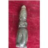 Image 1 : Soapstone Owl and Chick Carving, Signed in Syllabics, Measures 7 1/2" High x 3"