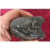 Image 7 : Soapstone Owl and Chick Carving, Signed in Syllabics, Measures 7 1/2" High x 3"