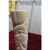 Image 2 : Bone Carved in Relief, With Igloo, Ulu, and Teepee Motifs on Soapstone Base