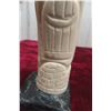 Image 4 : Bone Carved in Relief, With Igloo, Ulu, and Teepee Motifs on Soapstone Base