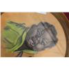 Image 4 : Black Americana Framed Pastel Portrait, Measures 13" Diameter