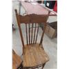 Image 10 : Four Press Back Chairs w/ Wind Carving